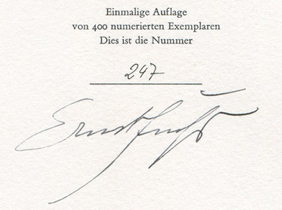 Artist Signature - Ernst Fuchs Original Etching - ארנסט פוקס - Click to Zoom