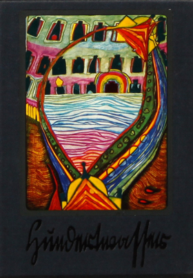 Hundertwasser Friedensreich Regentag: Haus der Kunst 1975 Munchen - פרידנסרייך הונדרטוואסר