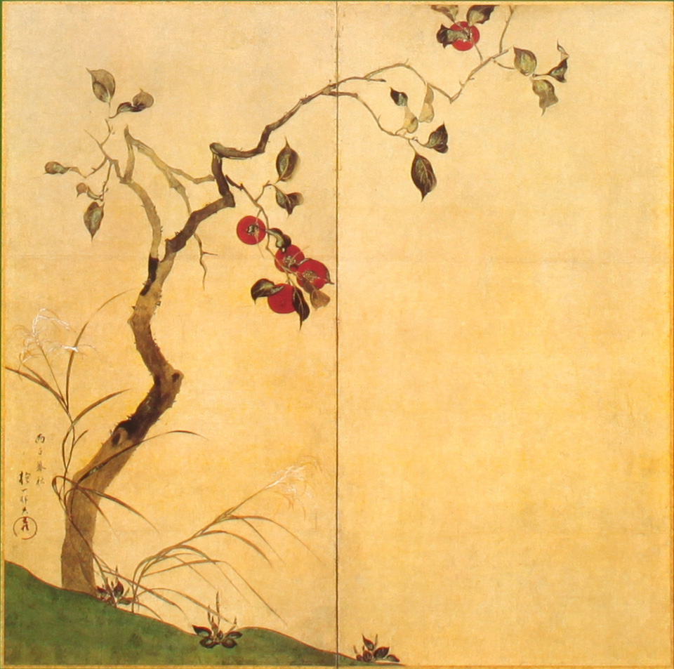 Apollo Art Magazine - The Persimmon Tree by Hoitsu Sakai - Back To List of Vintage Art Magazines and Periodicals