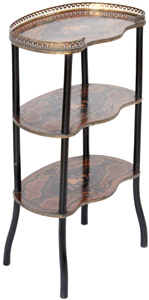 Antique What-not (Etagere) with Marquetry - שידת מדפים עתיקה - Click for Detailed Info